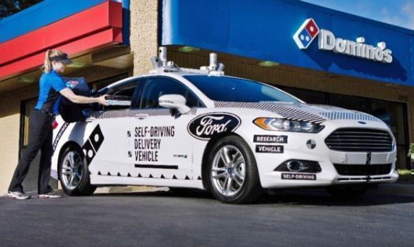 Ford und Domino’s Pizza erproben in den USA die Reaktion von Kunden auf selbstfahrende Lieferfahrzeuge